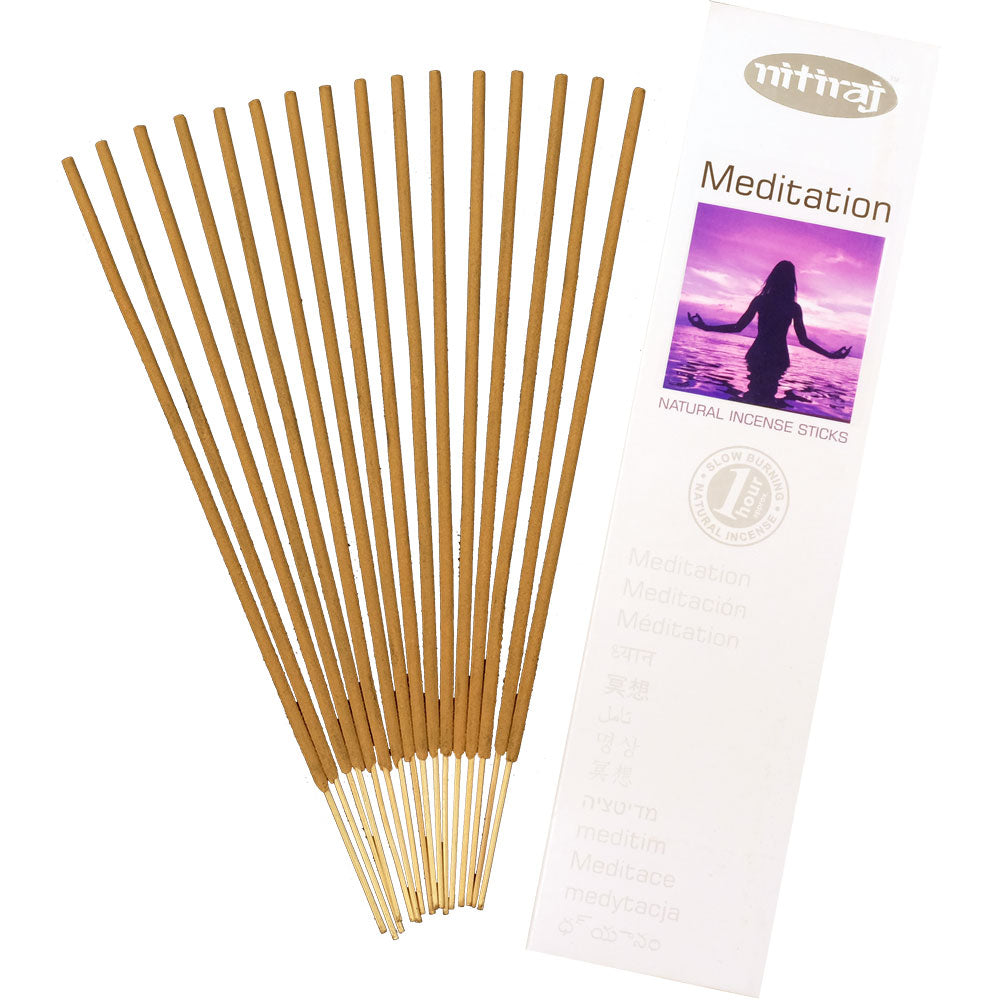 Nitiraj Platinum Natural Incense Sticks Slow Burning 1hr. 2Pack