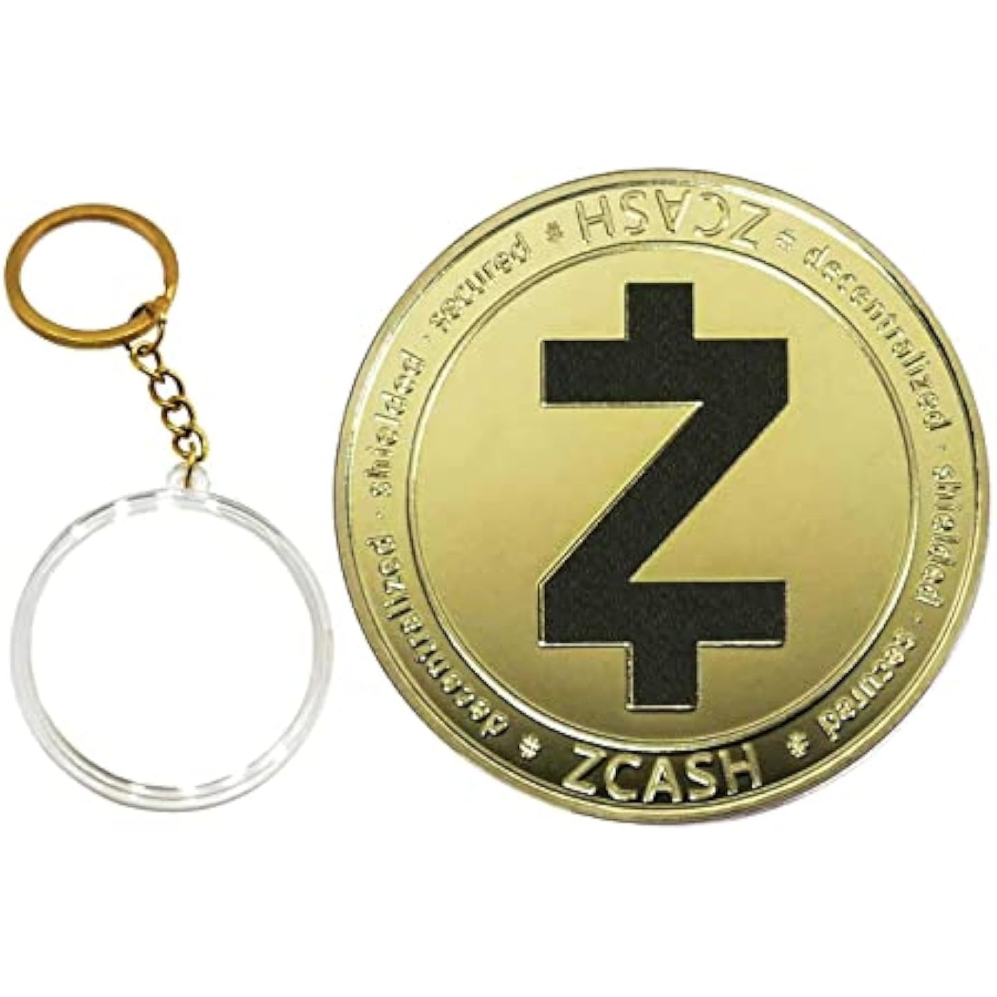Cryptocurrency Collectors Edition 40mm Crypto Coin Keychain Capsule Set Bitcoin