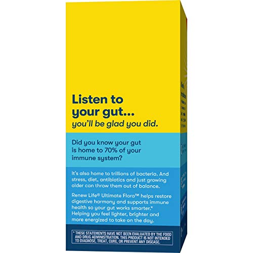 Renew Life Extra Care Ultimate Flora Probiotic Supplement, 30 Billion, 50 Vegetarian Capsules