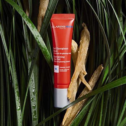 CLARINSMEN Energizing Eye Gel | Cooling, Roll-On Gel Energizes Tired-Looking Eyes | Targets Dark Circles and Puffiness | Locks In Moisture | Visibly Smoothes Eye Contours | Fragrance-No | 0.5 Ounces