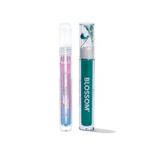 Blossom Beauty in Bloom Colored Volumizing Mascara Crystal Iridescence Lip Gloss Aqua Set