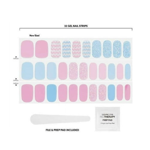 Dashing Diva Gloss Ultra Shine Gel Nail Strips - Poppin Pastels