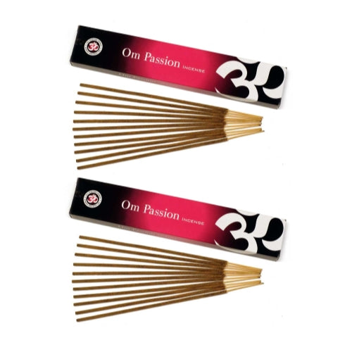 Om Incense Works Natural Fragrance Incense Sticks 2 Pack (15 grams per Box)