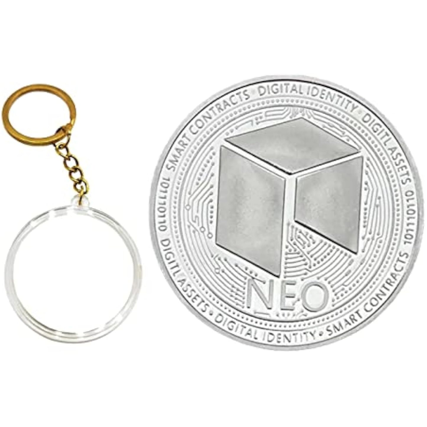 Cryptocurrency Collectors Edition 40mm Crypto Coin Keychain Capsule Set Bitcoin