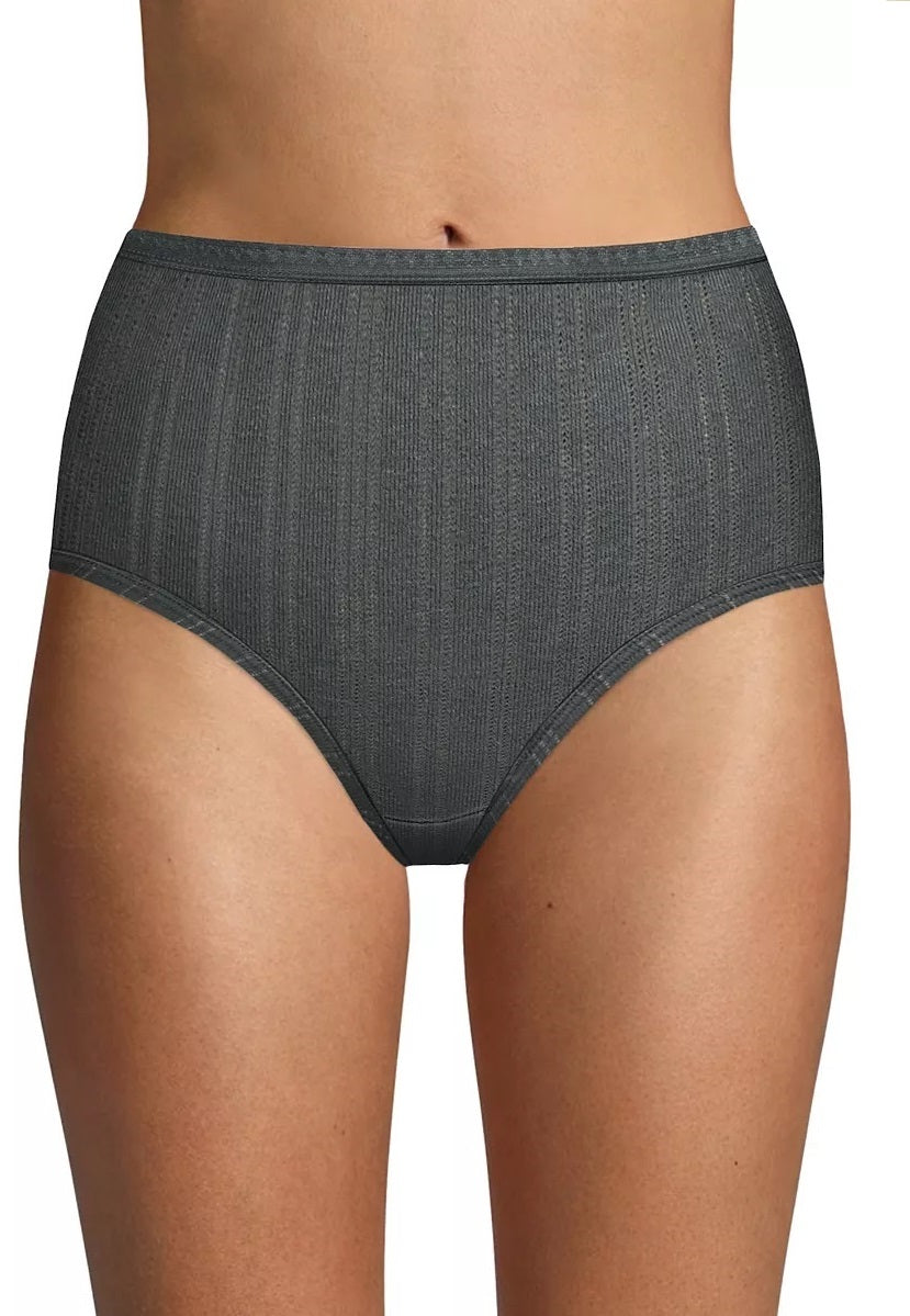 Hanes Womens Ultimate Cool Comfort Briefs 6-Pack Size 5 Small