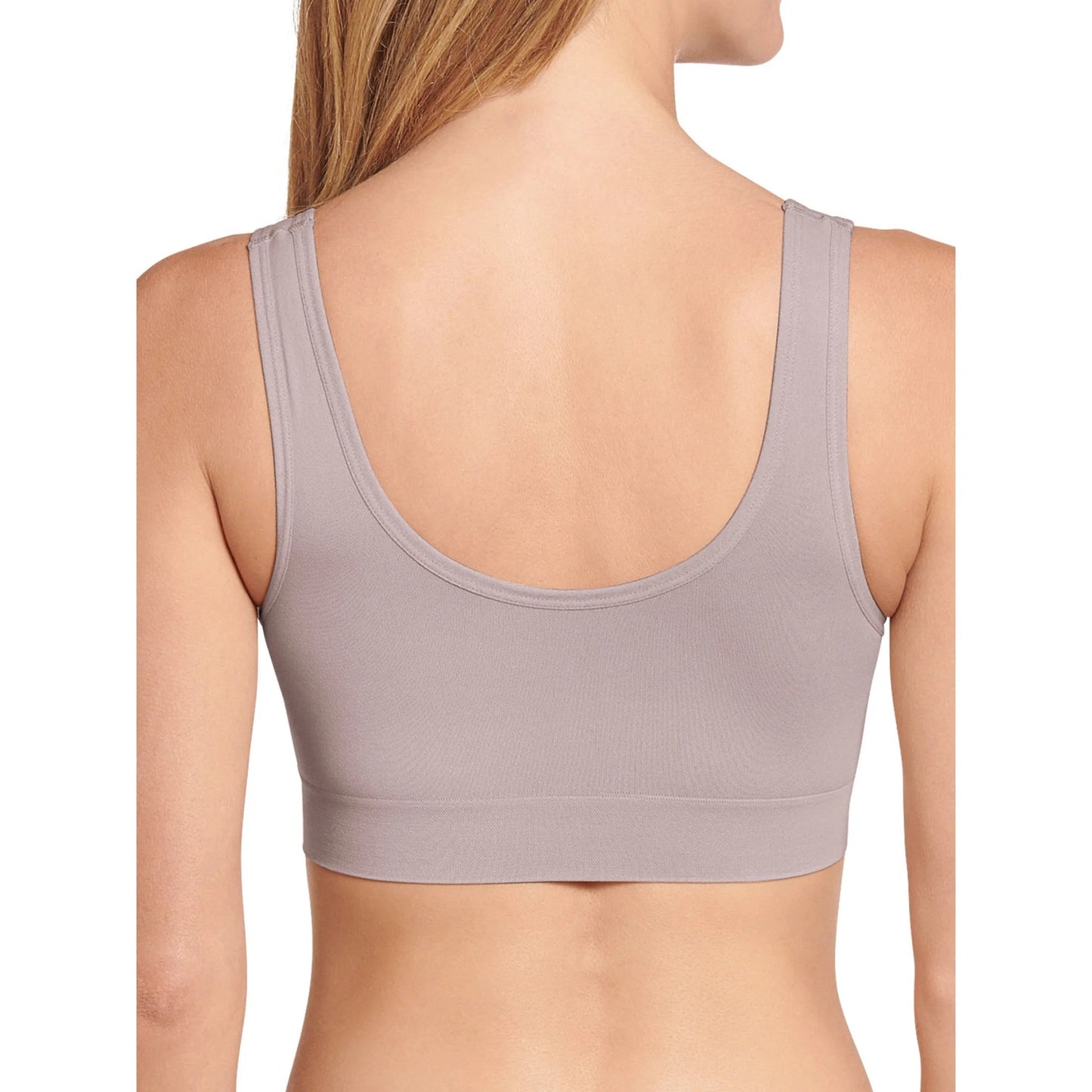 Jockey Essentials Women's Eco Seamfree Back Smoothing Bralette, Light Pink Medium