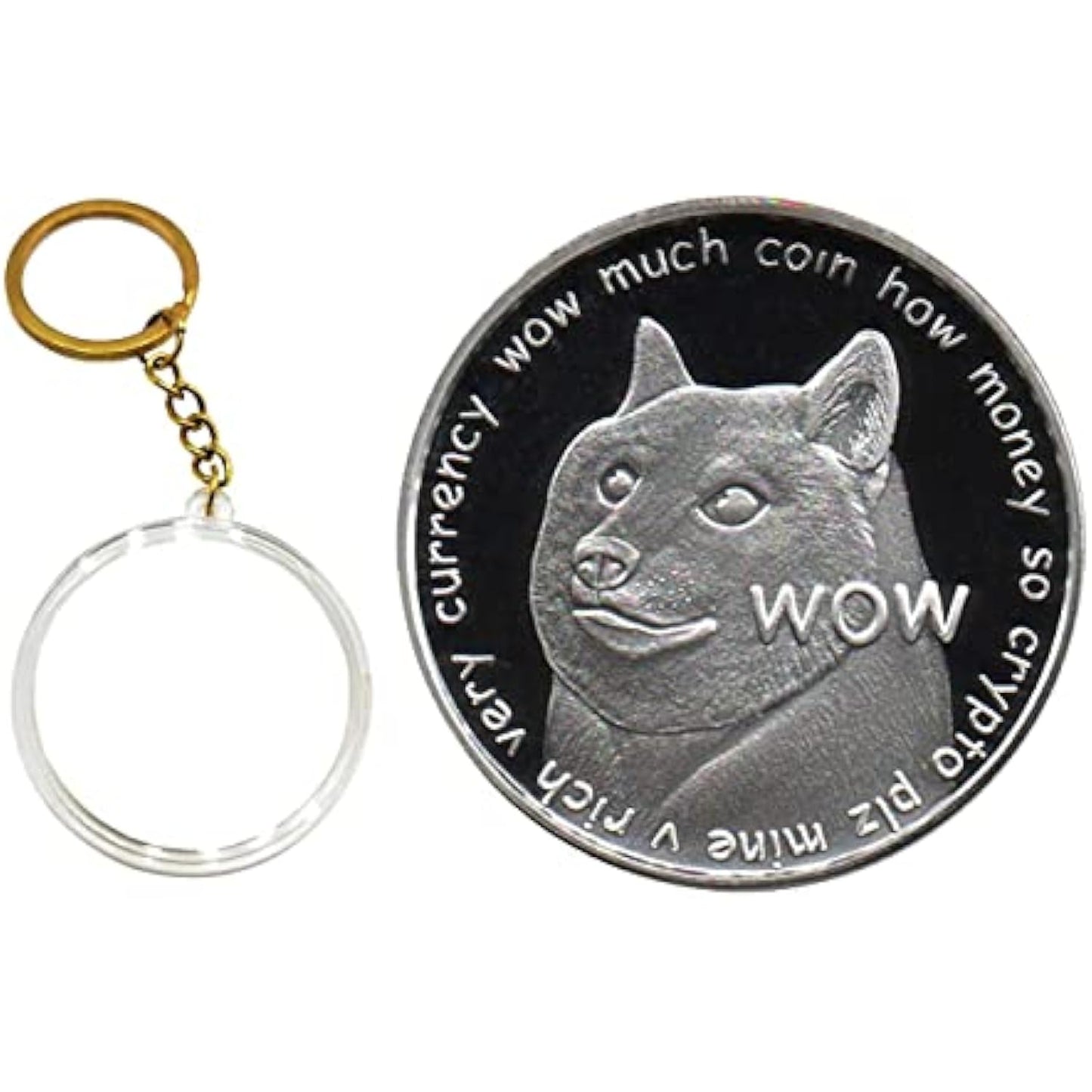 Cryptocurrency Collectors Edition 40mm Crypto Coin Keychain Capsule Set Bitcoin