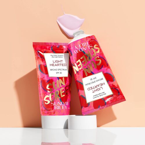 Sunday Riley Light Hearted Broad Spectrum SPF 30 Face Sunscreen EXP 03/2023