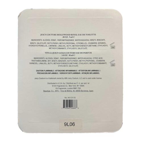 Juicy Couture Designer Fragrance Minis Malibu Surf 1.3oz Viva La Juicy 0.3oz