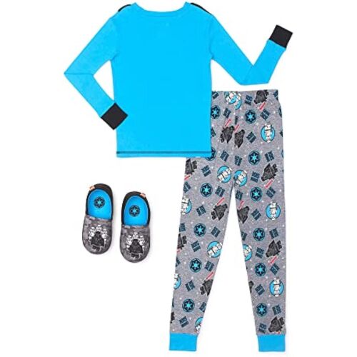 LEGO Long Sleeve Crew Neck Elastic Waistband Pajamas (Big Boys or Little Boys) 3 Piece Set
