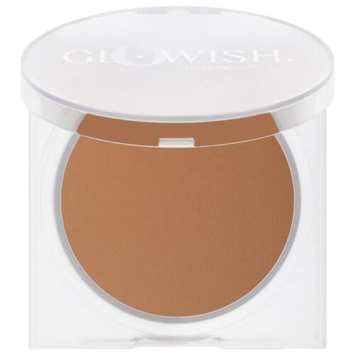 GloWish Lightweight Blurring Pressed Powder, Size: .35Oz, Beig/Green