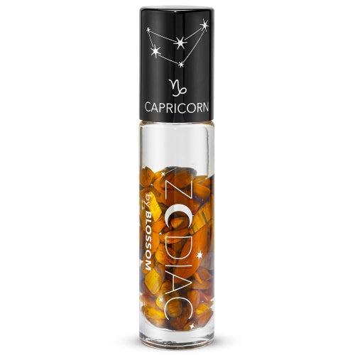 Blossom Zodiac Sign Vanilla Scented Moisturizing Roll-On Lip Gloss with Crystals, Made in USA, 0.20 fl. oz./5.9ml, Capricorn