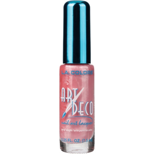 L.A. Colors Art Deco Nail Art Lacquer, Baby Pink, 0.25 fl oz