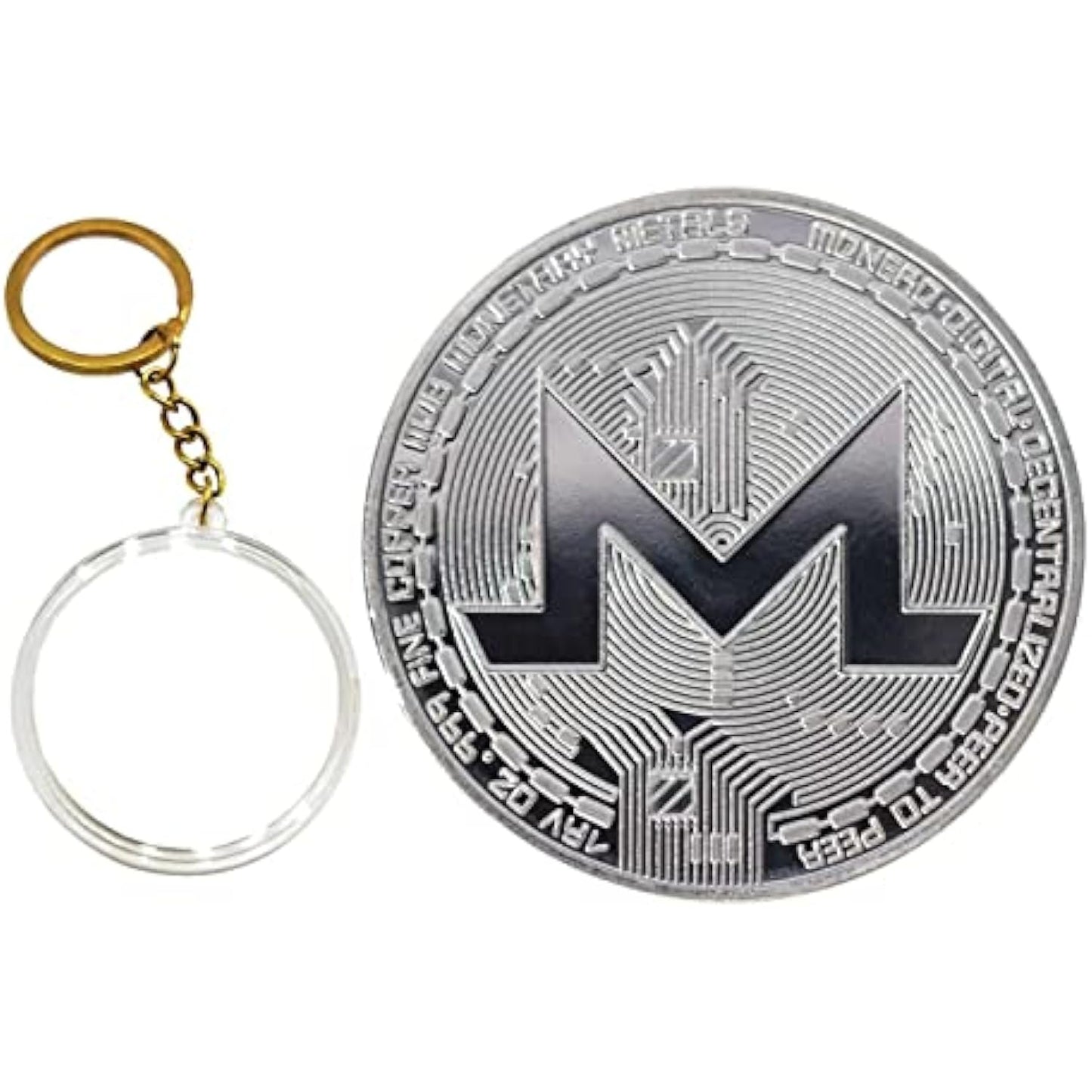 Cryptocurrency Collectors Edition 40mm Crypto Coin Keychain Capsule Set Bitcoin