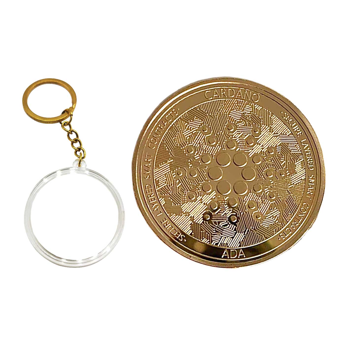 Cryptocurrency Collectors Edition 40mm Crypto Coin Keychain Capsule Set Bitcoin