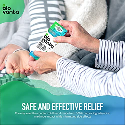 Biovanta Natural Ingredients Throat Spray for Cold and Sore Throat, Sugar-Free Dual Action 5 Milliliter Bottle