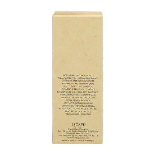 Calvin Klein Escape Eau de Toilette Spray, Cologne for Men, 3.4 Oz