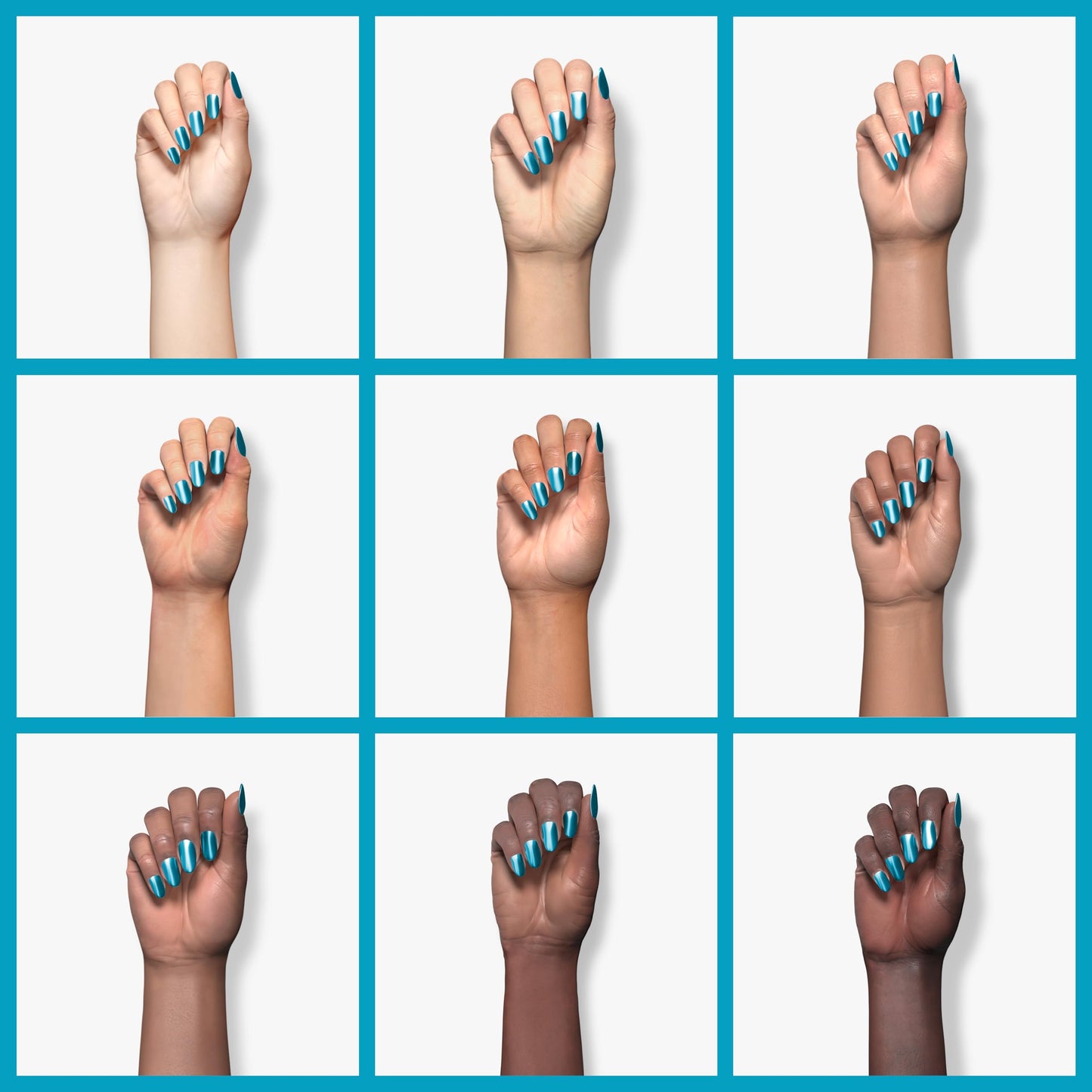 Nailtopia Bio-Nail Lacquer Disney Collection Olaf-Superfood-Infused Polish-Chip Resistant Formula-Quick-Dry, Long Lasting Wear-Light Blue Metallic-0.169 oz