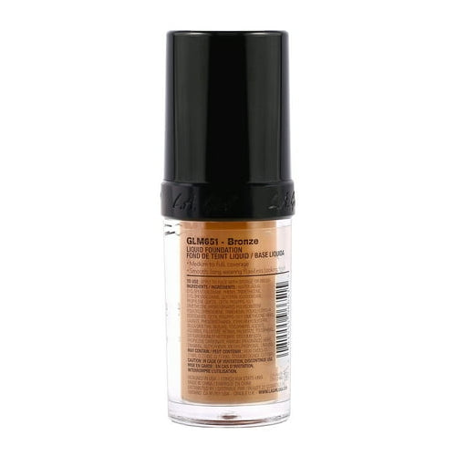 LA Girl Pro Coverage HD Long Wear Illuminating Foundation - Color : GLM651 - Bronze