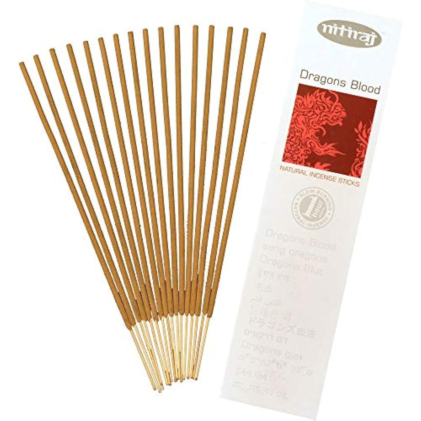 Nitiraj Platinum Natural Incense Sticks Slow Burning 1hr. 2Pack