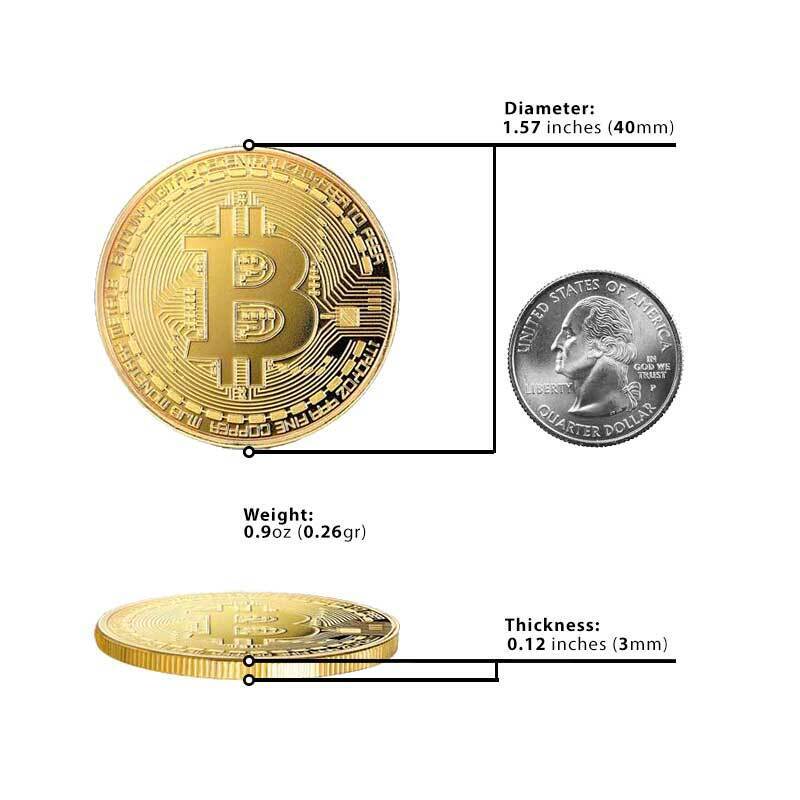Cryptocurrency Collectors Edition 40mm Crypto Coin Keychain Capsule Set Bitcoin