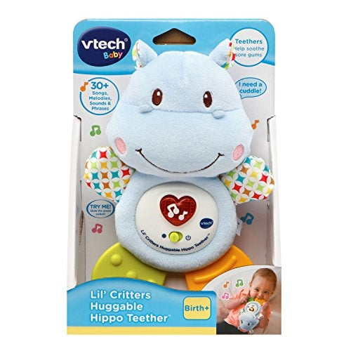 VTech Baby Lil' Critters Huggable Hippo Teether Blue