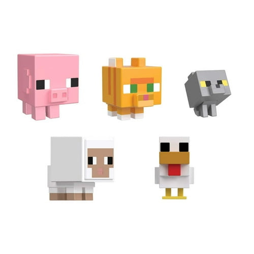 Minecraft Mob Head Minis Farmland Figure 5-Pack