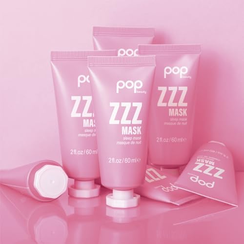 POP Beauty ZZZ MASK - Rehydrating and Reviving Face Mask, Niacinamide and Ceramides Replenish Skin | 2 Fl Oz