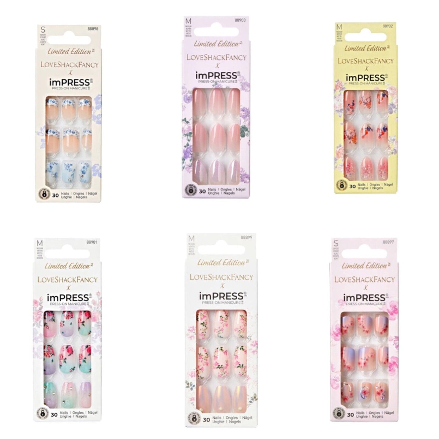 Kiss Impress Press On Short, Medium or Petite Nails! New Designs Added!Ur Choice
