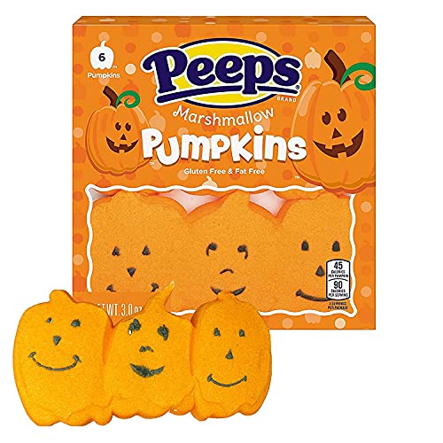 Halloween Peeps Candy Bundle - 4 Pack of Marshmallow Peep's - Perfect Halloween Candy, Fall Candy, Trick Or Treat Candy - Pumpkins - 12 Ounces
