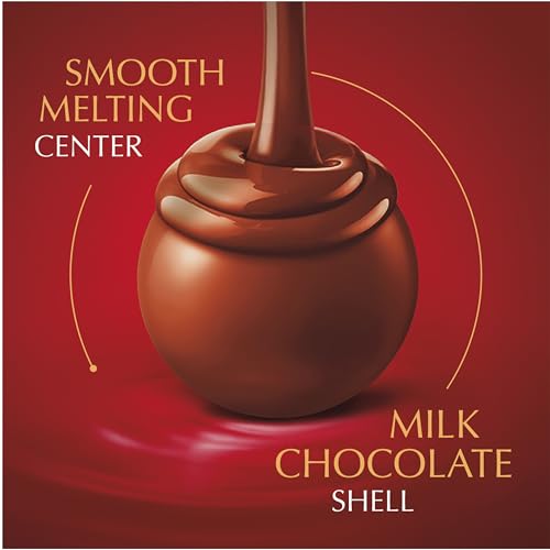 Lindt LINDOR Milk Chocolate Truffles, Milk Chocolate Candy with Smooth, Melting Truffle Center, Great for gift giving, 0.8 oz. Bag (24 Pack)