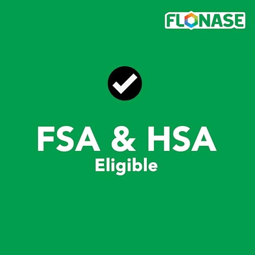 Flonase Allergy Relief Nasal Spray, 24 Hour Non Drowsy Allergy Medicine, Metered Nasal Spray - 144 Sprays- Fall and Seasonal Allergy Relief