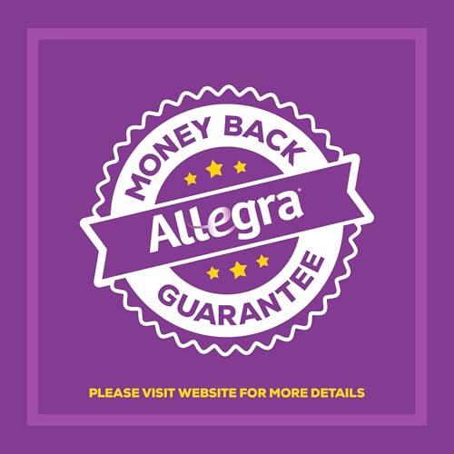 Allegra Adult Non-Drowsy Antihistamine Tablets, 5-Count, 24-Hour Allergy Relief, 180 mg