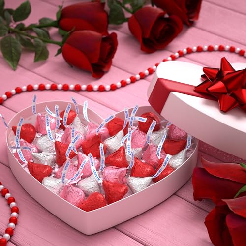 HERSHEY'S KISSES Milk Chocolate, Valentine's Candy Bag, 10.1 oz