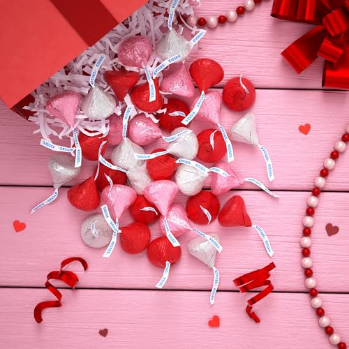 HERSHEY'S KISSES Milk Chocolate, Valentine's Candy Bag, 10.1 oz