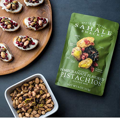 Sahale Snacks Pomegranate Flavored Pistachios, Glazed Mix, 4 Oz