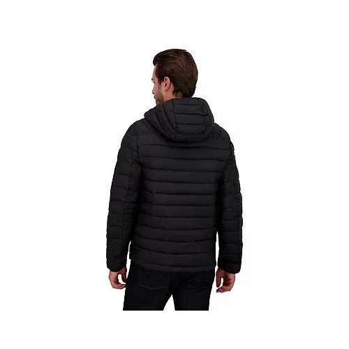 Men's ZeroXposur Hooded Quilted Puffer Jacket Black XXL