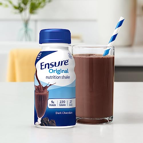 Ensure Original Dark Chocolate Nutrition Shake | Meal Replacement Shake | 6 Pack