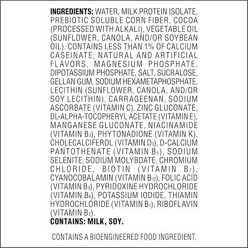 Atkins Strong High Protein Shake, Milk Chocolate, 30g Protein, 7g Prebiotic Fiber, Muscle & Gut Health Support Complex, 4 Count