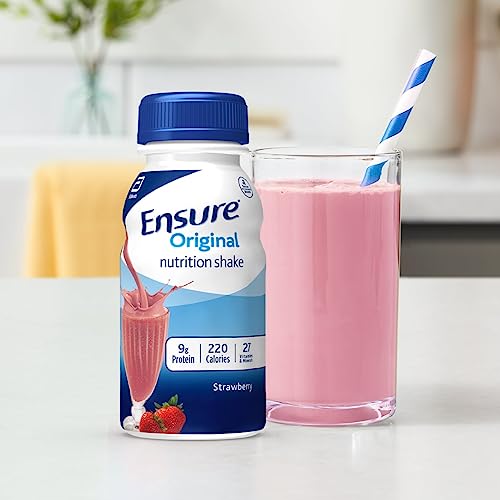 Ensure Original Strawberry Nutrition Shake | Meal Replacement Shake | 16 Pack