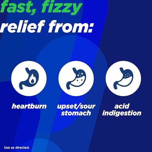 Alka-Seltzer Heartburn Relief Lemon Lime Flavor Effervescent Tablets, 4-in-1 Relief from Heartburn, Sour Stomach, Acid Indigestion, and Upset Stomach, Dissolvable Antacid, 36 Ct