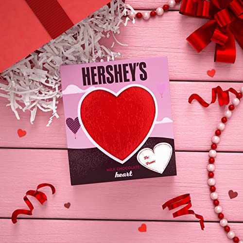 HERSHEY'S Milk Chocolate Heart, Valentine's Candy Gift Box, 5 oz