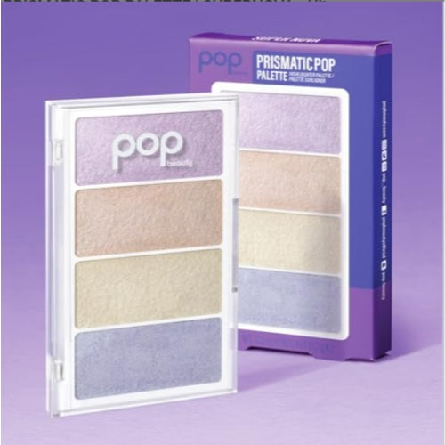 POP Beauty PRISMATIC POP PALETTE | SUPERNOVA - Ultra Light Reflecting Blush Palette, Seamlessly Blends onto Skin for an Ethereal Finish, 4 Shade Skin Illuminator for 3D Glow | 0.3 Oz