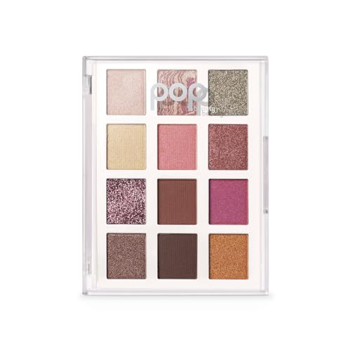 POP Beauty LIGHTSHOW PALETTE | PRETTY PUNK - Eyeshadow Palette, 12 Shades, Complementary Colours, Multi-Textured, Richly-Pigmented | Matte, Metallic, Satin, Glitter