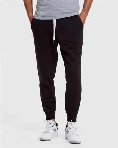 True Classic Joggers for Men β Premium Mens Joggers - Sweatpants with Pockets, Soft Fleece, for Gym, Workouts & Lounging β Menβs Sweat Pants, Black, M