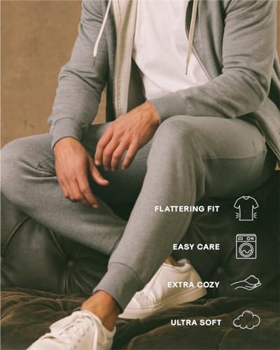 True Classic Joggers for Men β Premium Mens Joggers - Sweatpants with Pockets, Soft Fleece, for Gym, Workouts & Lounging β Menβs Sweat Pants, Black, M