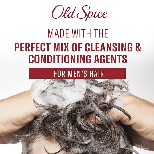 Old Spice Mens 2 in 1 Shampoo and Conditioner for All Hair Types, Thick & Full 21.9 fl oz