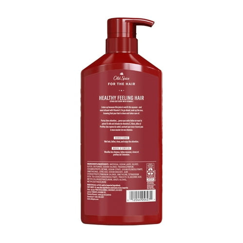 Old Spice Healthy Feeling Hair Shampoo for Men, Citrus Zest Scent with Vitamin C 22 fl oz for All Hair Types