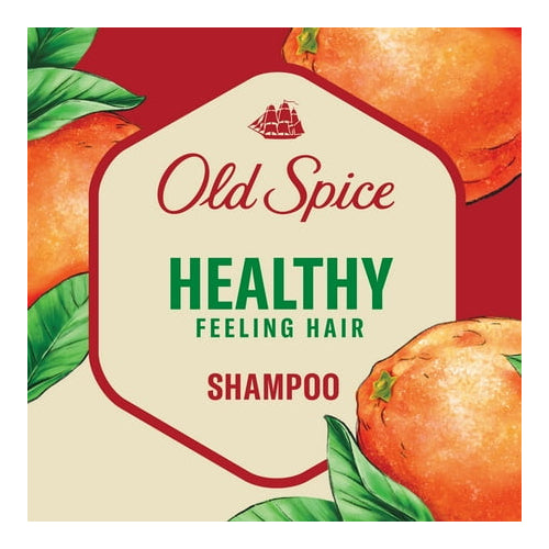 Old Spice Healthy Feeling Hair Shampoo for Men, Citrus Zest Scent with Vitamin C 22 fl oz for All Hair Types