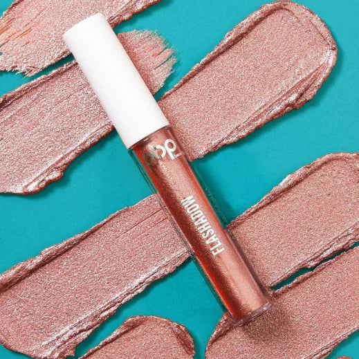 POPBEAUTY Flashadow - Crushed Copper - Liquid Glitter Eyeshadow | Add Sparkle To Eye Makeup Or Highlighter | 0.08 Oz